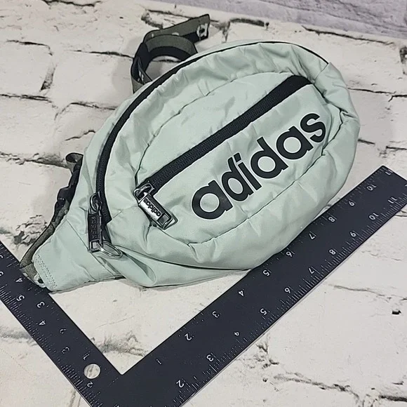 Adidas Originals Core Waist Fanny Pack Bag Mint Green Crossbody Legacy Concert - Picture 10 of 11